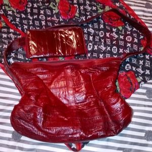 Beautiful Eel skin purse and pouch